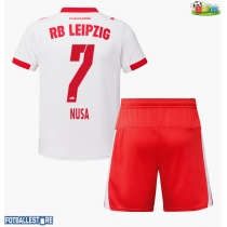 RB Leipzig Antonio Nusa #7 Hjemmedraktsett Barn 2025-26 Kortermet (+ Korte bukser)
